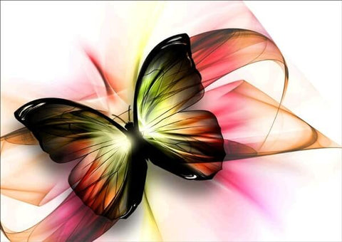 Diamond Painting Elegant Light Butterfly - OLOEE