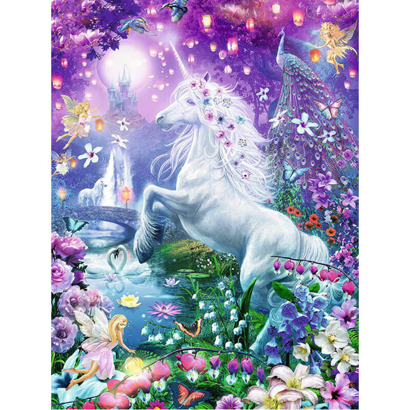 Unicorn Full Moon Diamond Art Kit - Crystal Painting & Crafts - Fantasy  Gifts — FairyGlen Store