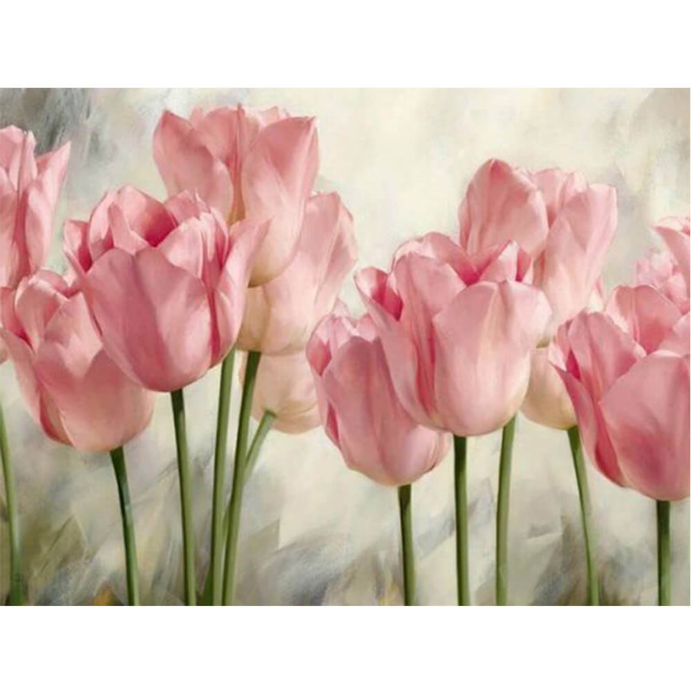 Pink Tulip, 5D Diamond Painting Kits
