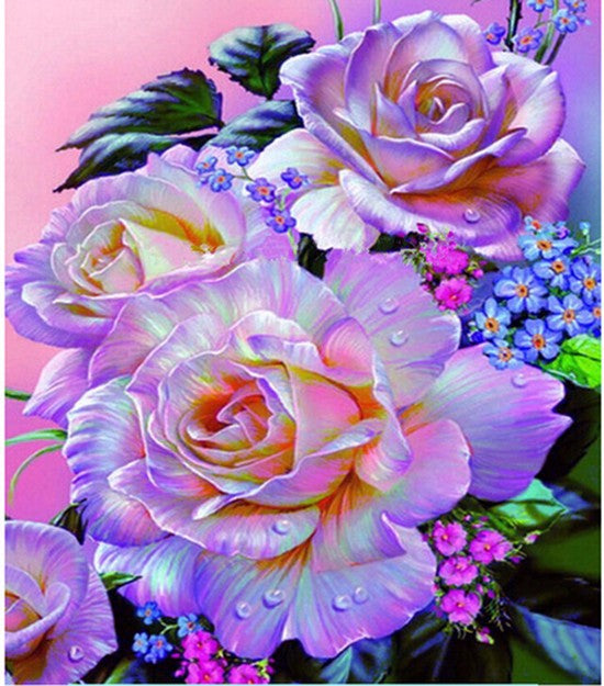 Flowers In Mason Jars - 5D Diamond Painting 