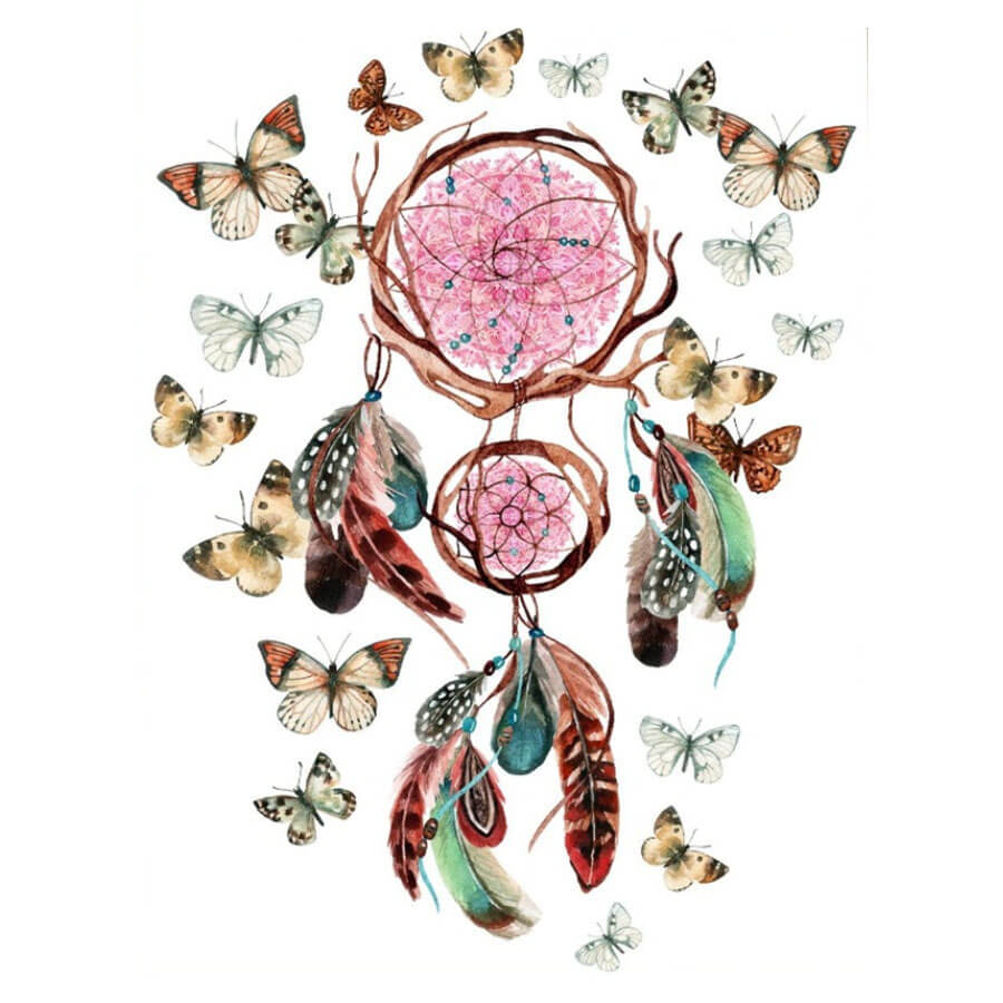 Butterflies Dream Catcher Diamond Painting Kits Full Drill – OLOEE