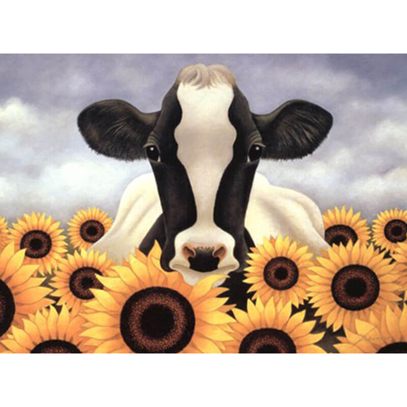 Cow In Sunflowers Diamond Painting Kits Full Drill Paint With Diamonds –  OLOEE