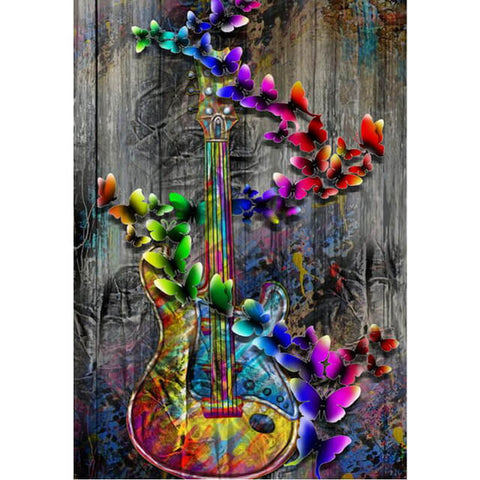 Diamond Painting Butterfly Guitar - OLOEE