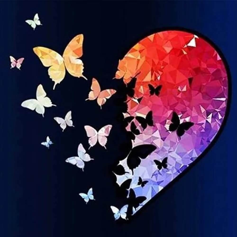 Valentine's Day Vase Fillers Acrylic Diamond Butterfly Heart - Temu