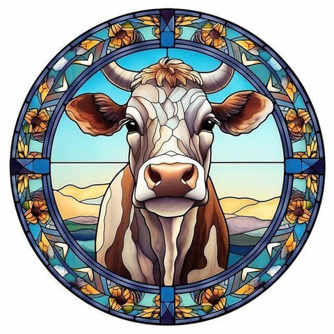 Cow Stained Glass