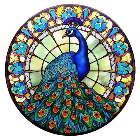 Peafowl Stained Glass