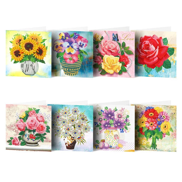 Diamond Painting JobaStores® Flowers Heart 30x30cm - Shop now - JobaStores