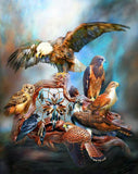 Diamond Painting Group Of Birds Led By Eagle - OLOEE