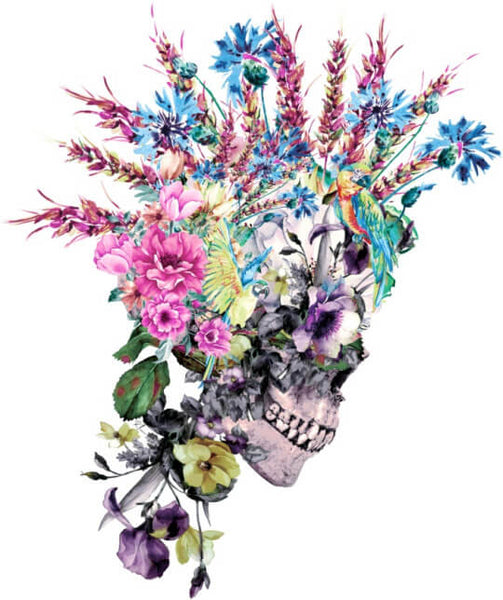 Diamond Painting Flower Crown Skull - OLOEE