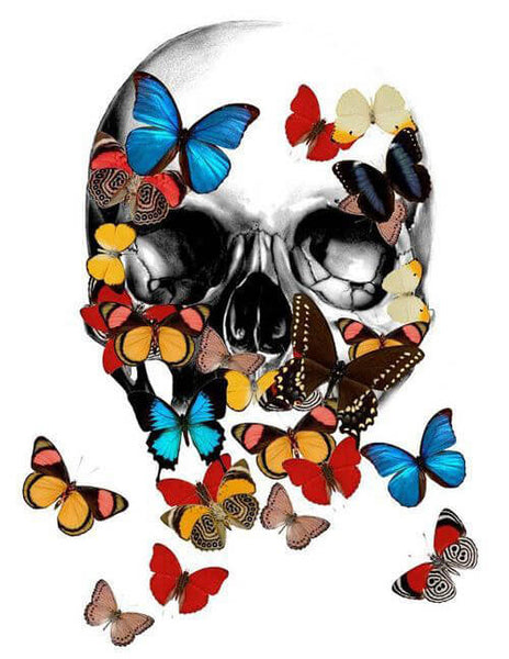 Diamond Painting Butterfly Skull - OLOEE