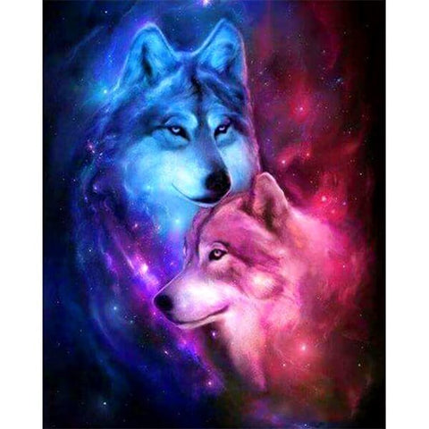 Diamond Painting Couple Wolf - OLOEE