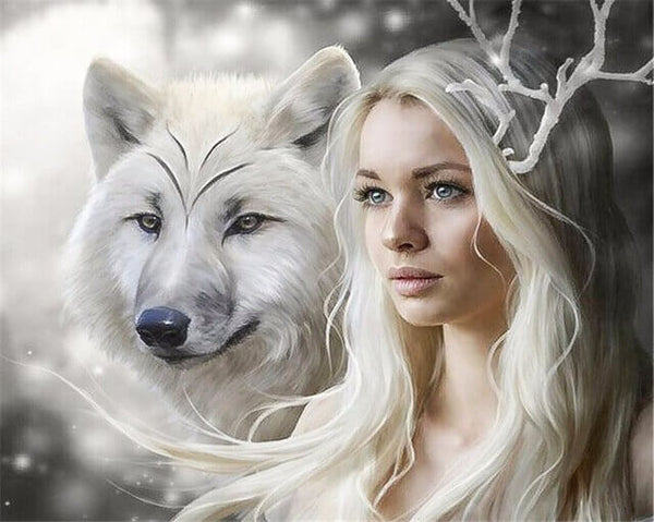 Diamond Painting Wolf Queen - OLOEE