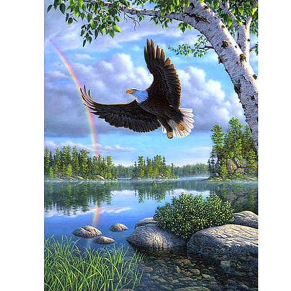 Diamond Painting Flying Eagle - OLOEE