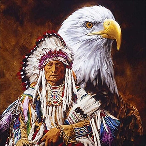 Diamond Painting Native Indian Eagle - OLOEE