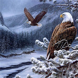 Diamond Painting Bald Winter Eagle - OLOEE