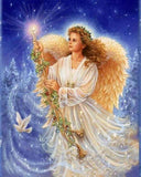Diamond Painting Beautiful Angel Girl In White - OLOEE