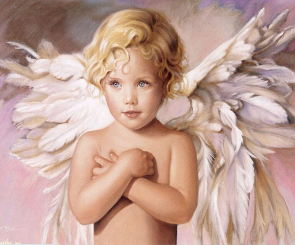 Diamond Painting Adorable Angel Girl - OLOEE