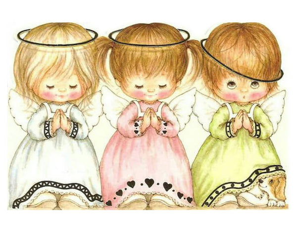Diamond Painting Three Little Angel Girls Praying - OLOEE