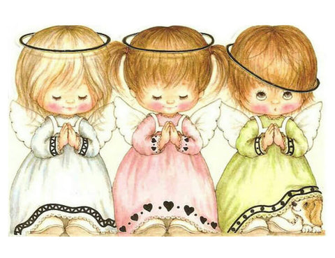 Diamond Painting Three Little Angel Girls Praying - OLOEE