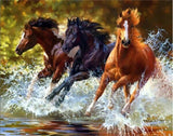 Diamond Painting Three Running Horses - OLOEE