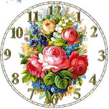 Diamond Painting Flowers Bouquet Clock - OLOEE