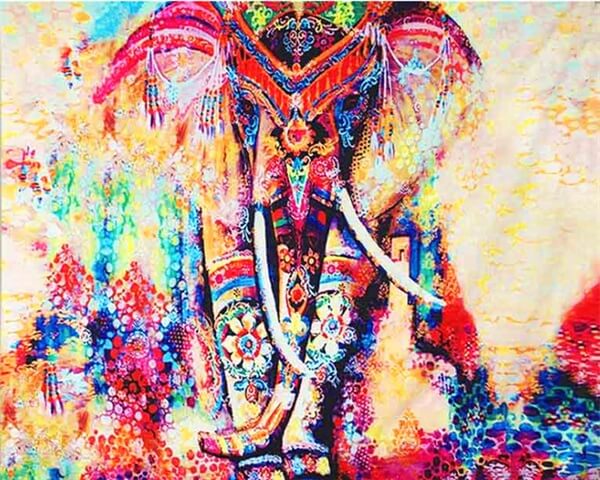 Diamond Painting Abstract Female Elephant - OLOEE
