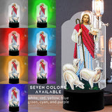 Jesus and The Sheep Diamond Painting Lamp