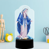 Virgin Mary Diamond Painting Lamp