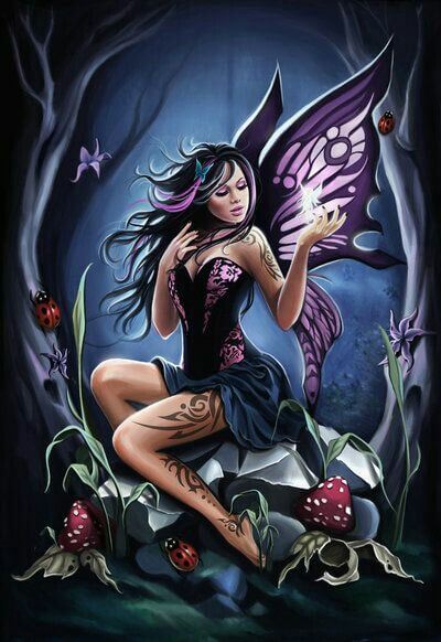 dark fairy drawing