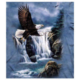 Diamond Painting Forest Eagle Fly Bird Animal - OLOEE