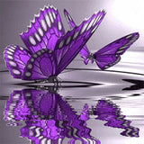 Diamond Painting Purple Butterfly - OLOEE