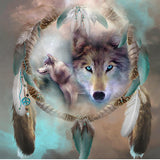 Diamond Painting Dreamcatcher Wolf - OLOEE