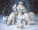 Diamond Painting Christmas Santa Claus & Animals - OLOEE