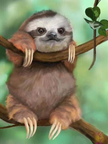Diamond Painting Cutest Baby Sloth - OLOEE