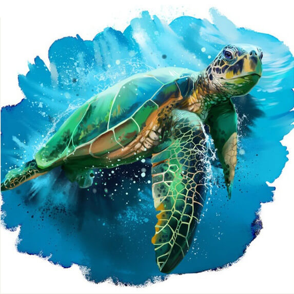 The Turtle Oil Painting 5D Diamond Painting 