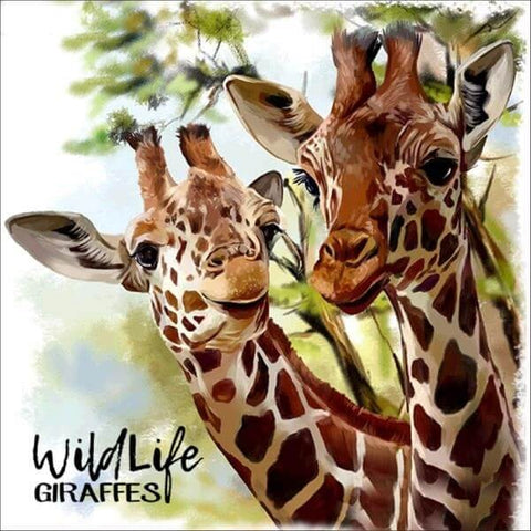 Diamond Painting Wildlife Giraffes - OLOEE