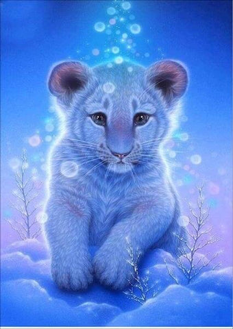 Diamond Painting Little White Lion - OLOEE
