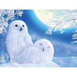 Diamond Painting Cute White Owls - OLOEE