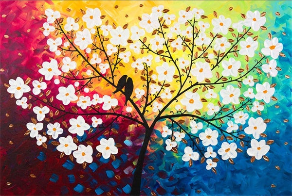 Diamond Painting Colorful Blossom Tree - OLOEE