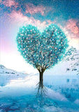 Blue Heart Tree