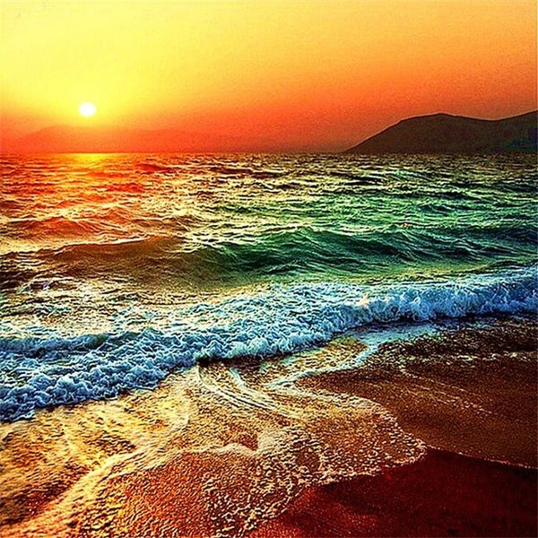 Diamond Painting Colorful Sunset Sea - OLOEE