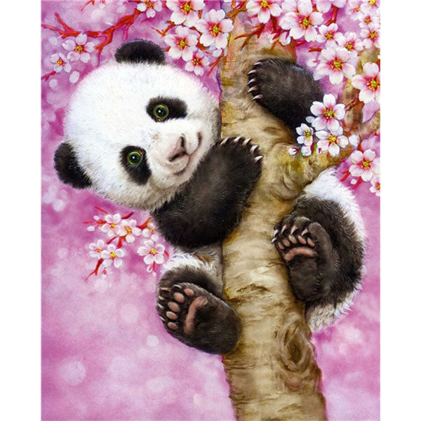 Diamond Painting Baby Panda On Tree - OLOEE