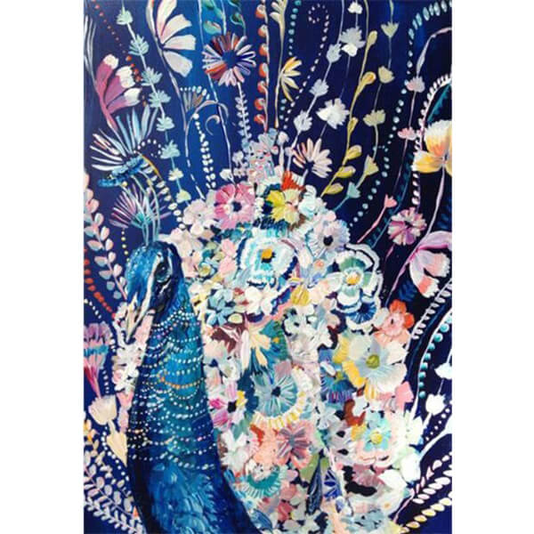 Diamond Painting Abstract Floral Peacock - OLOEE