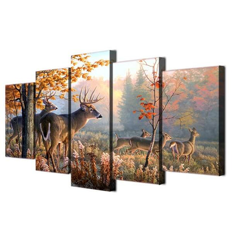 Diamond Painting Deers In Forest - OLOEE