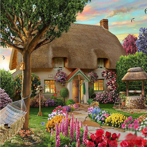 Diamond Painting Countryside Cottage - OLOEE