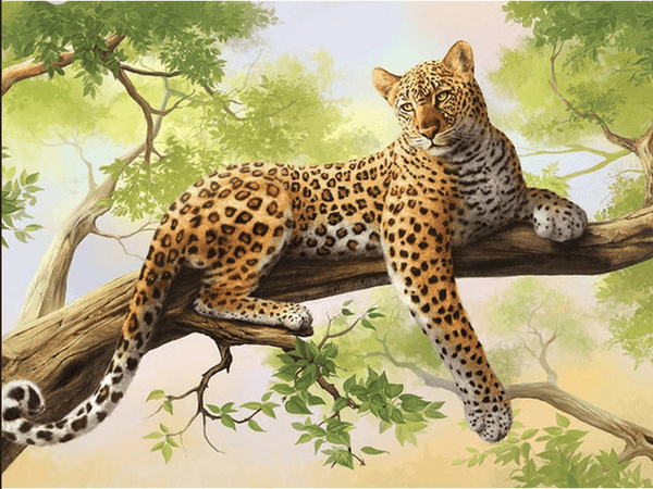 Diamond Painting Wild Leopard Animal - OLOEE