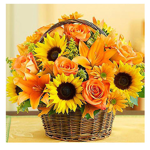 Diamond Painting A Basket of Sunflowers - OLOEE
