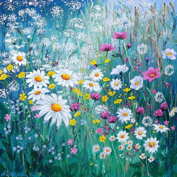 Daisy Flowers Watercolor
