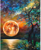 Full Moon Tree Painting