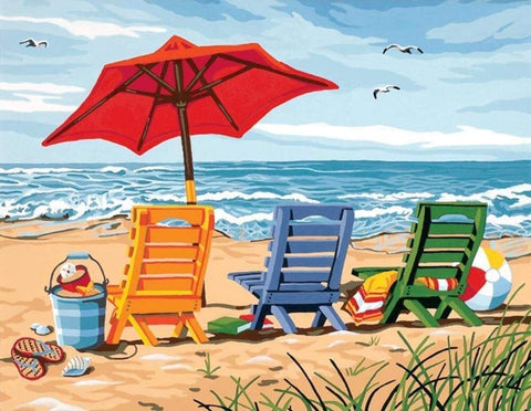 Enjoy The Beach Diamond Painting Kits Full Drill – OLOEE